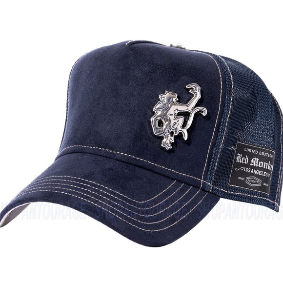 Red Monkey Rich Micro-Suede RM1521 New Limited Unisex Trucker Hat Cap | 2 Colors - Picture 3 of 15